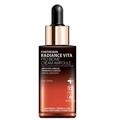 Fortheskin Radiance Vita, Pro Biome Cream Ampoule (Rozjaśniająca kremowa ampułka z witaminami)
