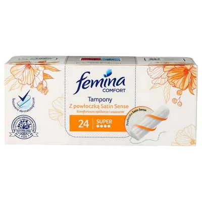 Femina Comfort, Super,  Tampony z powłoczką 