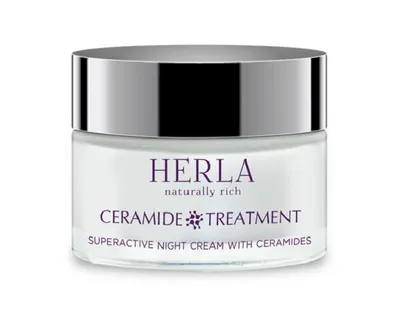 Herla Ceramide Treatment, Superactive Night Cream with Ceramides (Odżywczy krem z ceramidami do twarzy na noc)