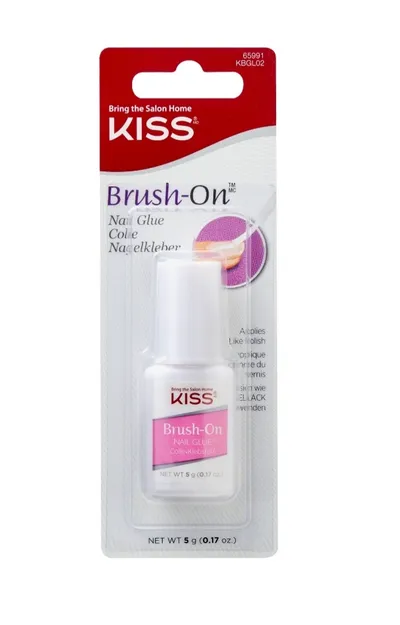 Kiss Brash-On Nail Glue (Klej do paznokci z pędzelkiem)