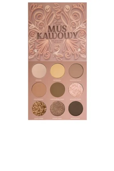 Glam Shop GlamBOX, Mus Kawowy, Paleta cieni do powiek