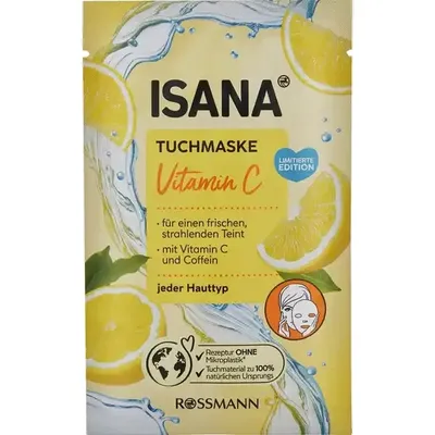 Isana Vitamin C, Face Sheet Mask (Maska do twarzy z witaminą C)
