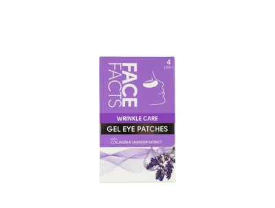 Face Facts Wrinkle Care, Colagen & Lavender Extracts,  Gel Eye Patches (Kolagen i Lawenda, Przeciwzmarsczkowe żelowe płatki pod oczy)