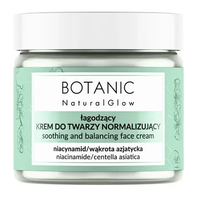 Botanic Skin Food Natural Glow, Łagodzący krem do twarzy normalizujący