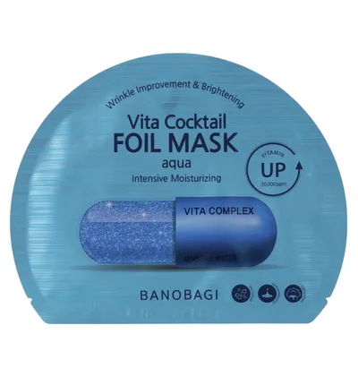 Banobagi Vita Cocktail, Aqua  Foil Mask (Nawilżająca maska do twarzy w płachcie)