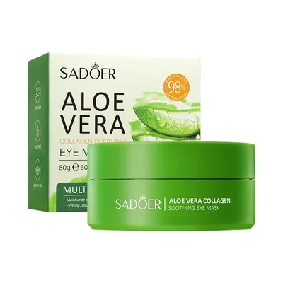 Sadoer Aloe Vera, Collagen Soothing Eye Mask (Aloesowa kolagenowa maska pod oczy)