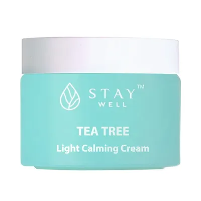 Stay Well Tea Tree, Light Calming Cream (Lekki kojący krem do twarzy z olejkiem z drzewa herbacianego)