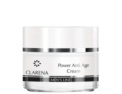 Clarena Men's Line, Power Anti Age Cream (Krem przeciwzmarszczkowy dla mężczyzn)
