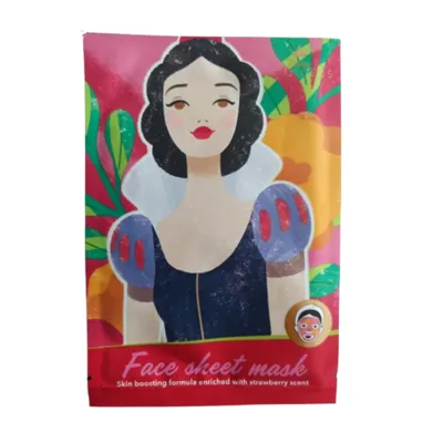 Topbrands Disney Princess, Skin Boosting Formula Enriched, Face Sheet Mask (Maska do twarzy w płachcie)