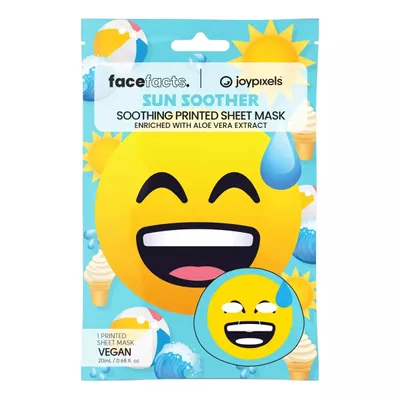 Face Facts Sun Soother, Soothing Printed Sheet Mask (Kojąca maseczka do twarzy w płachcie)