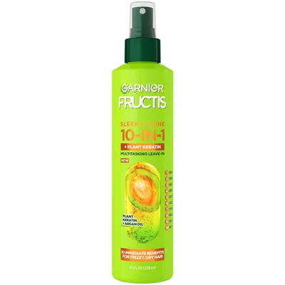 Garnier Fructis, Sleek & Shine, 10-in-1 Multitasking Leave-in (Odżywka wygładzająca bez spłukiwania)