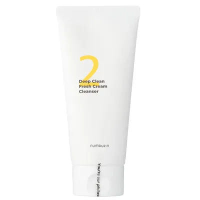 Numbuzin No.2, Deep Clean Fresh Cream Cleanser (Nawilżająca emulsja do mycia twarzy)