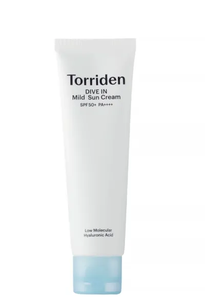 Torriden Dive In, Mild Sun Cream SPF50+PA++++ (Nawilżający krem ochronny do twarzy SPF50+PA++++)