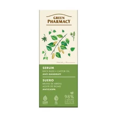 Green Pharmacy Pąki Brzozy i Olej Rycynowy, Przeciwłupieżowe serum do skóry głowy