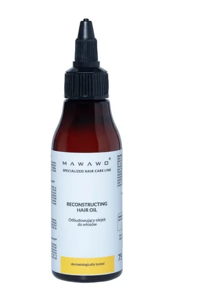 Mawawo Natural Cosmetics Specialized Hair Care, Reconstructing Hair Oil (Odbudowujący olejek do włosów)