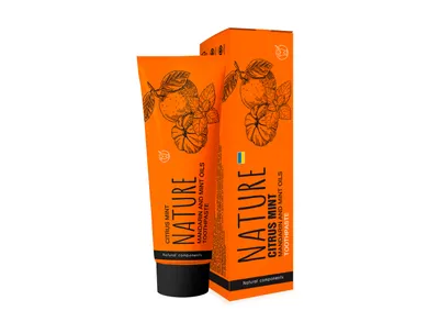 Bioton Cosmetics Nature Citrus Mint  Mandarin And Mint Oils Toothpaste (Pasta do zębów z mandarynka i miętą)