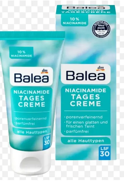 Balea Niacynamide Day Cream SPF30 (Krem na dzień z niacynamidem, SPF30)
