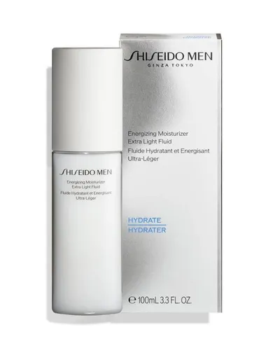 Shiseido Men, Energizing Moisturizing Extra Light Fluid (Fluid o działaniu regenerującym)