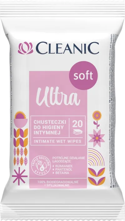 Cleanic Ultra Soft, Intimate Wet Wipes (Chusteczki do higieny intymnej)