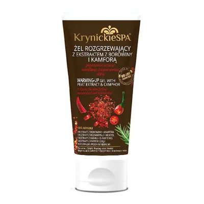 Krynickie Spa Rozgrzewający żel do ciała z ekstraktem z borowiny i kamforą