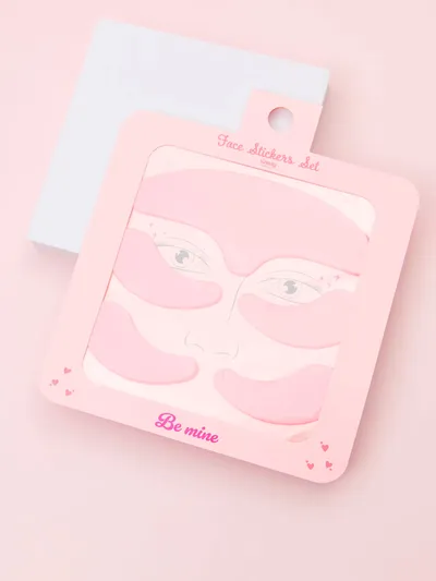 Sinsay Be Mine, Face Stickers Set (Wielorazowe płatki żelowe na twarz)