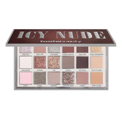 Huda Beauty Icy Nude Eyeshadow Palette (Paleta cieni do powiek)