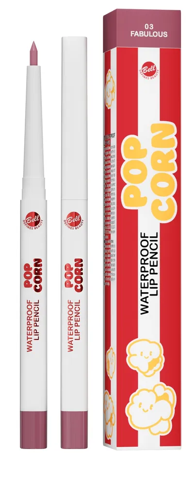 Bell Popcorn, Waterproof Lip Pencil (Wodoodporna kredka do ust)