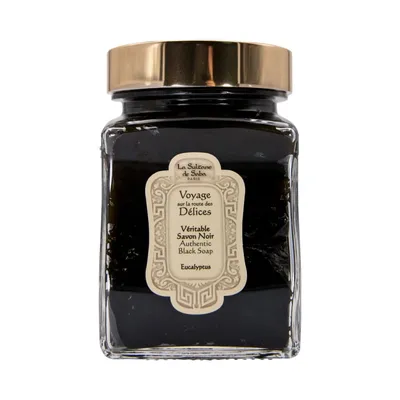 La Sultane de Saba Eucalyptus Black Soap (Czarne mydło eukaliptusowe)