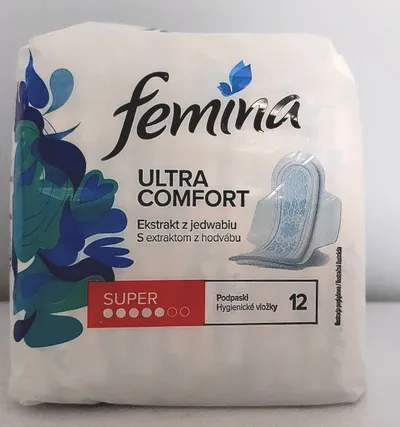 Femina Ultra Comfort, Podpaski z ekstraktem z jedwabiu