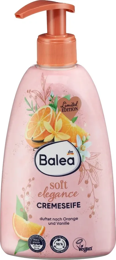 Balea Soft Elegance, Creamy Soap (Kremowe mydło w płynie)