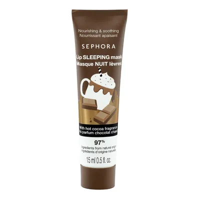 Sephora Collection, Nourishing & Soothing Lip Sleeping Mask with Hot Cocoa Fragnance (Maseczka to ust na noc o zapachu gorącej czekolady)