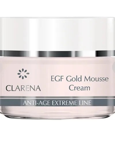 Clarena Anti-Age Extreme Line, EGF Gold Mousse Cream (Peptydowy krem w musie z kolidalnym złotem i BIO-Placentą)