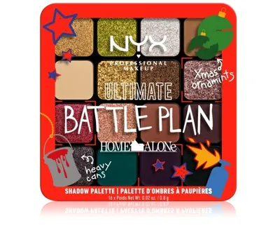 NYX Professional Makeup NYX Professional Makeup x Home Alone, Ultimate Battle Plan Eyeshadow Palette (Paleta cieni do powiek)