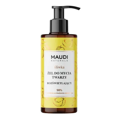 Maudi Naturals Śliwka, Rozświetlający żel do mycia twarzy