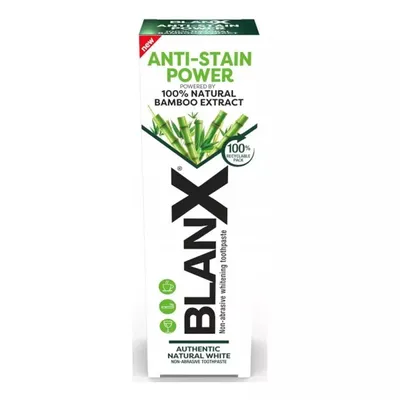 BlanX Anti Stain Power,  100% Natural Bamboo Extract, Toothpaste (Pasta do zębów usuwająca osad nazębny)