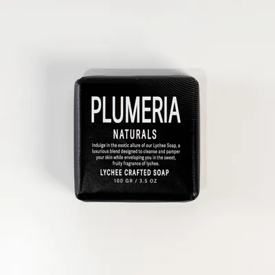 Plumeria Naturals Lychee, Crafted Soap (Liczi, Kostka pielęgnacyjna)