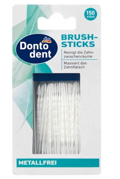 Dontodent Brush Sticks (Szczoteczki do czyszczenia przestrzeni międzyzębowych i masażu dziąseł)