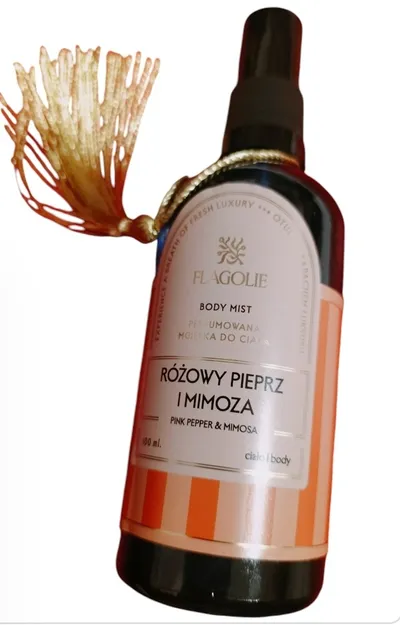 Flagolie Różowy pieprz i Mimoza, Perfumowana mgiełka do ciała