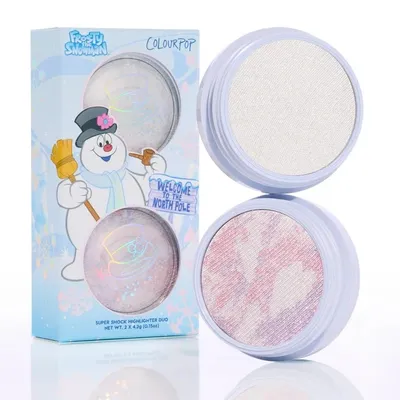ColourPop Fastest Belly-Whopper, Icy Highlighter Duo (Podwójny rozświetlacz)