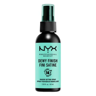NYX Professional Makeup Dewy Finish, Makeup Setting Spray (Utrwalacz makijażu z efektem wilgotnego wykończenia)