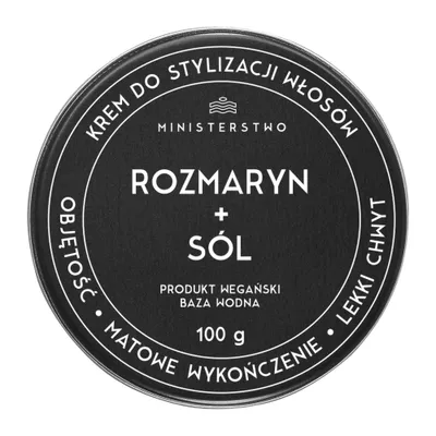 Ministerstwo Dobrego Mydła Rozmaryn + Sól, Krem-prestyler do stylizacji włosów