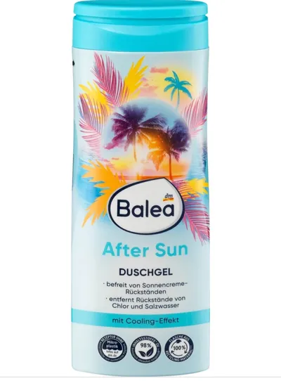 Balea After Sun, Shower Gel with Cooling Effect (Żel pod prysznic z efektem chłodzącym)