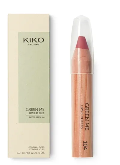 Kiko Milano Green Me Lips & Cheeks (Pomadka i róż w kredce)
