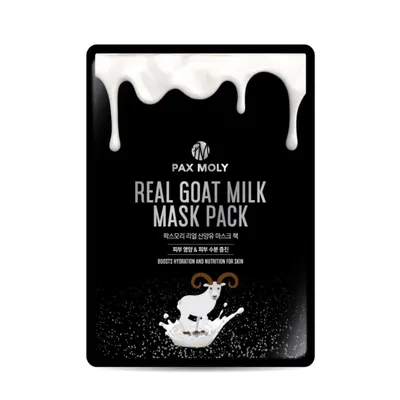 Pax Moly Real Goat Milk, Mask Pack (Odżywcza maska w płachcie z kozim mlekiem)