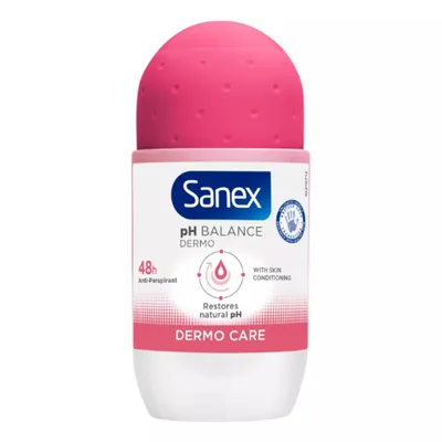 Sanex PH Balance, Dermo Care, 48H Anti-Perspirant Roll-On (Antyperspirant w kulce)