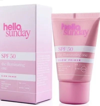 Hello Sunday The Illuminating One, Glow Primer SPF50 (Rozświetlająca baza pod makijaż SPF50)