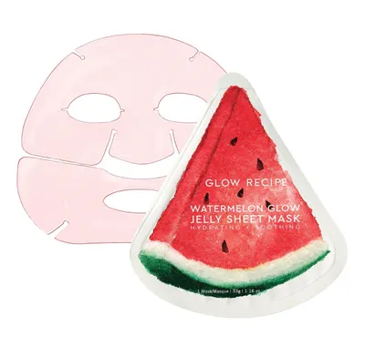Glow Recipe Watermelon Glow, Jelly Sheet Mask, Hydrating + Soothing (Nawilżająco-kojąca maseczka do twarzy w płachcie)