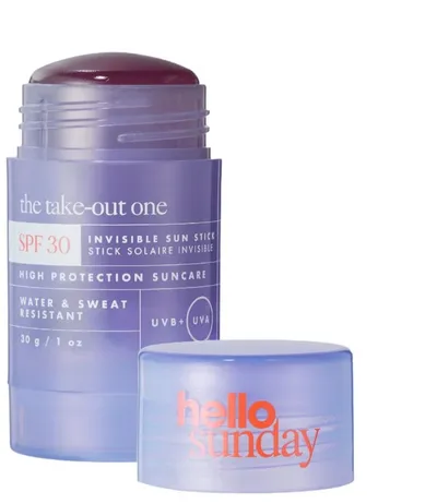 Hello Sunday The Take-Out One, Invisible Sun Stick SPF30 (Ochronny sztyft do twarzy SPF30)