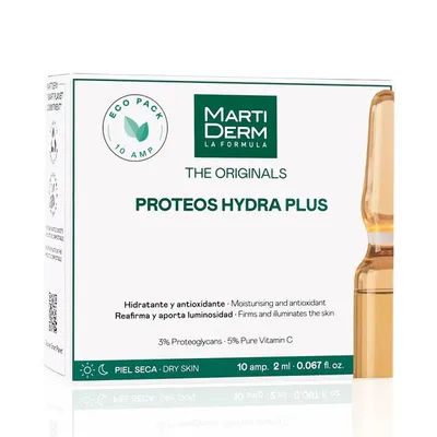 MartiDerm The Orginals, Proteos Hydra Plus (Nawilżające serum do twarzy w ampułkach)