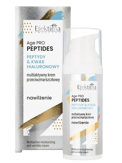Efektima Age Pro Peptides, Peptydy & Kwas Hialuronowy, Nawilżenie, Multiaktywny krem przeciwzmarszczkowy